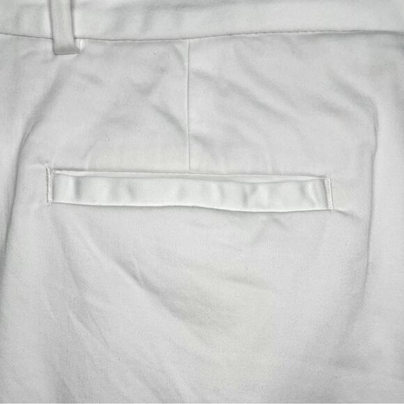 BANANA REPUBLIC White Flat Front Chino Shorts with Pockets Women’s Size 10 - Picture 4 of 8